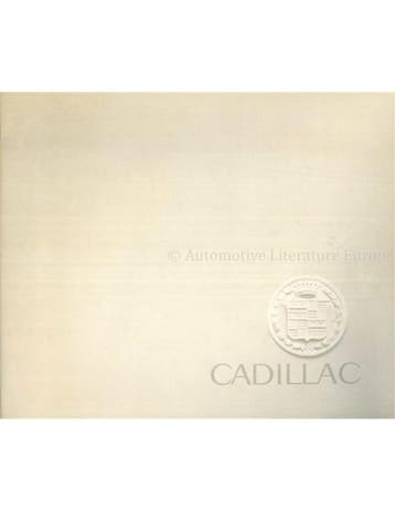 1962 CADILLAC PROGRAMMA BROCHURE ENGELS