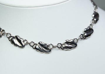 - Jugendstil - 835 zilver - Halsketting, Antiek en Kunst
