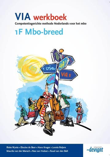 VIA werkboek / 1F Mbo-breed 9789490013783 Rieke Wynia, Verzenden, Rieke Wynia