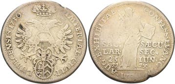Zilverabschlag vom Dukaten 1730 Luebeck-stadt, Verzenden, België