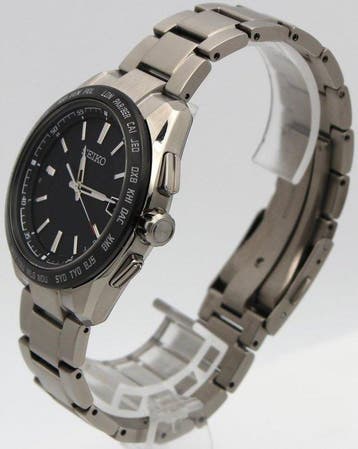 Seiko - Selection Solar Radio Controlled World Time Black