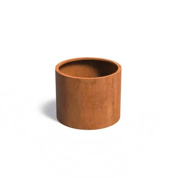 Cortenstaal plantenbak Ø100x80cm - Zonder bodem, Tuin en Terras, 100 cm of meer, Rond, Nieuw, Metaal