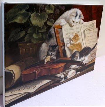 N. Winston (XX-XXI) - Famille de Chats et la Musique -