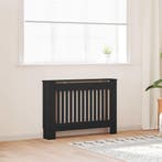 vidaXL Radiator Cover 2 pcs Zwart 112 x 19 x 81,5cm Bewerkt, Verzenden