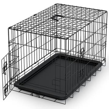Avalo Hondenbench XXL - Opvouwbaar - 2 Deuren - 122x74x80 CM, Verzenden