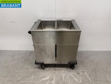 RVS Rieber Verrijdbare Bain-Marie 2 x 1/1 GN met, Zakelijke goederen, Ophalen of Verzenden, Nieuw in verpakking