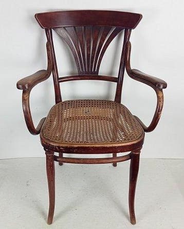 Thonet - Michael Thonet - Fauteuil - 221 - Hêtre - fauteuil, Antiquités & Art