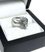 Bague - 14 carats Or blanc - 0.50ct. tw. Diamant (Naturelle)