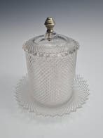 Biedermeier - Boîte à biscuits - Cristal - Antiek, Antiek en Kunst
