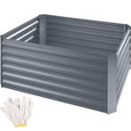 tectake Hoge plantenbak Salvia 600l verzinkt 120x90x57cm - z, Tuin en Terras, Verzenden, Nieuw