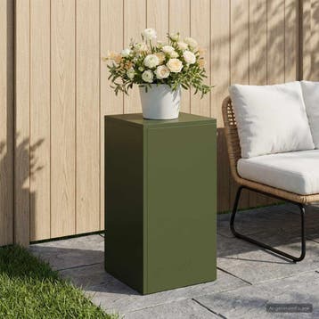 vidaXL Plantenstand Olijfgroen 30 x 30 x 60 cm weervast, Verzenden, Nieuw