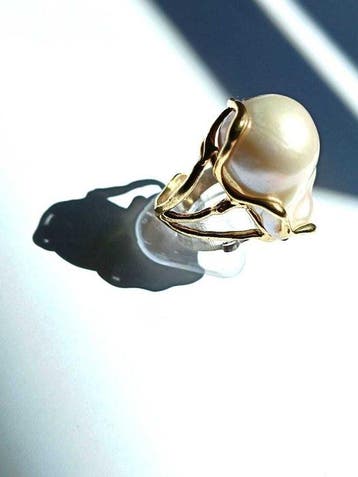 Sans prix de réserve - Bague Argent Perle