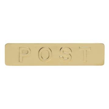 Front voor Homebox buitenklep messing gelakt - Mooi Deurb..., Ophalen of Verzenden, Nieuw, Koper of Messing, Overige typen