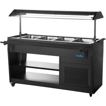 Gekoeld Buffet | G-SERIE | Zwart | 4x 1/1 GN | 0°C/+10°C |, Verzenden, Nieuw in verpakking