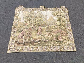 Italian Jacquard Tapestry – Hunting Scene (Caccia), -