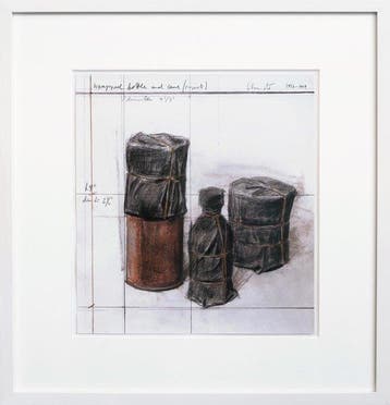 Christo (1935-2020) - Wrapped Bottles and Cans Project,