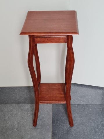 Plantentafel - Prachtige Art Nouveau / Jugendstil houten, Antiek en Kunst