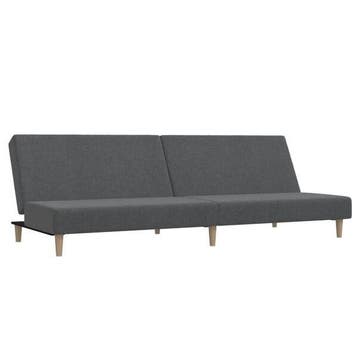 Canape-lit gris 2 places - Retour client - 41% de remise, Verzenden, Nieuw