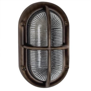 Scheepslampen & Maritiem Scheepslamp Oculus Black-Brons, Verzenden, Nieuw