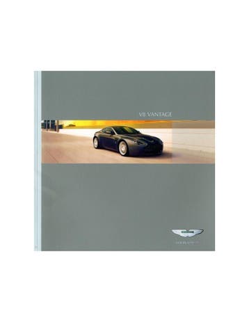 2005 ASTON MARTIN V8 VANTAGE BROCHURE DUITS, Ophalen of Verzenden