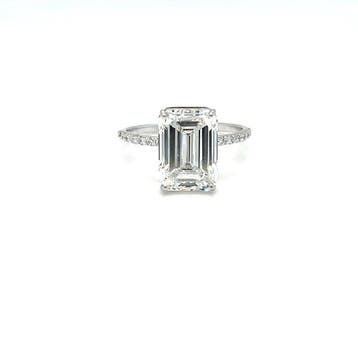 Zonder minimumprijs - Ring - 14 karaat Witgoud - 5.24ct. tw., Nieuw