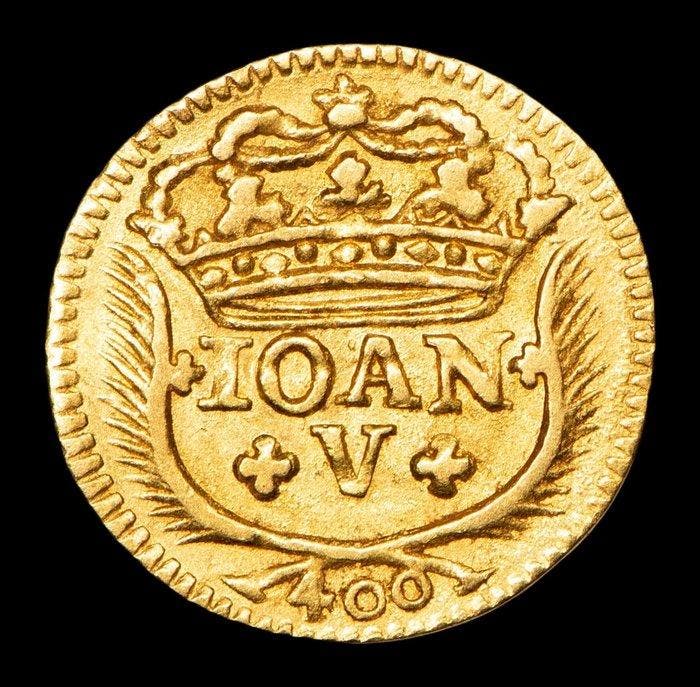 Portugal. D. João V (1706-1705). Pinto (480 Reis) 1744 -, Timbres & Monnaies, Monnaies | Europe | Monnaies non-euro