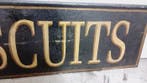Uithangbord jaren 70 - koekjes - Reclamebord - Aluminium