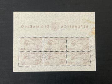 San Marino 1961 - San Marino Foglietto L. 1000 Tweedehands, Gestempeld