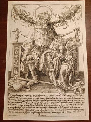 Daniel Hopfer (1470–1536) - San Rocco e Langelo