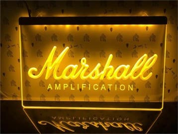 Marshall neon bord lamp LED  verlichting reclame lichtbak, Verzenden, Nieuw