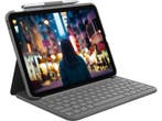 Logitech Slim Folio - Toetsenbord - Full-Size Toetsen met, Computers en Software, Verzenden, Zo goed als nieuw, 920-011425, Logitech