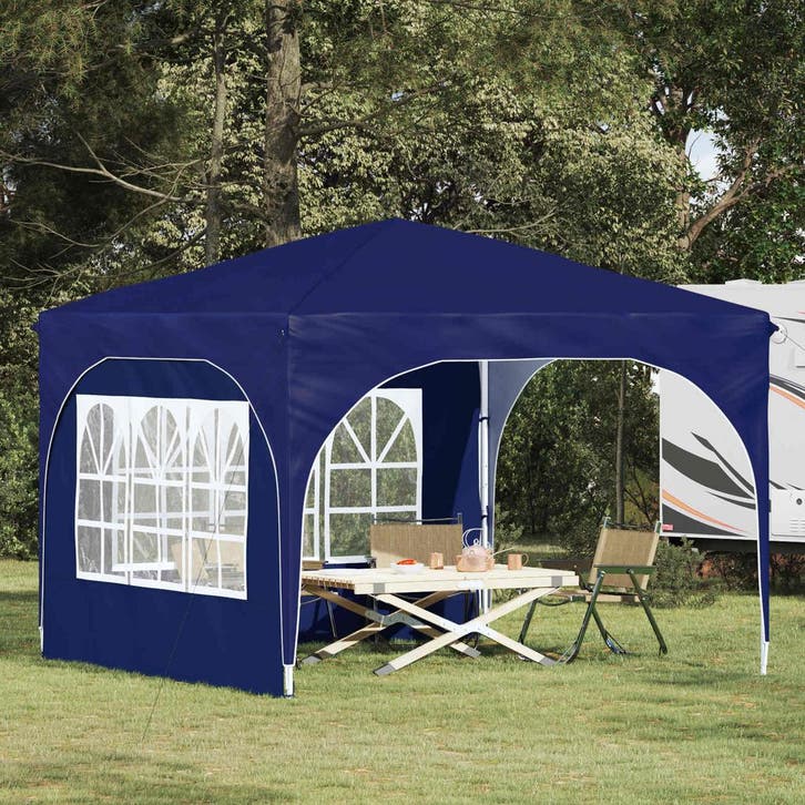 vidaXL Pop-up Feesttent 290 x 290 x 245 cm Blauw, Tuin en Terras, Partytenten, Nieuw, Verzenden
