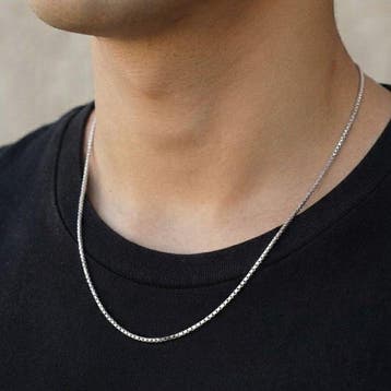 UnoAErre - Halsketting - 18 karaat Witgoud - Made In Italy -