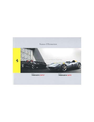 2019 FERRARI SP1 & SP2 MONZA INSTRUCTIEBOEKJE FRANS, Ophalen of Verzenden