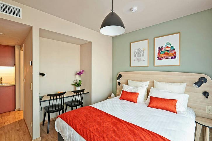Appartement aan Rue Rossini, Anderlecht, Immo, Appartementen en Studio's te huur, Minder dan 20 m²
