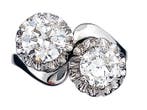 Ring - 18 karaat Witgoud Diamant (Natuurlijk), Nieuw