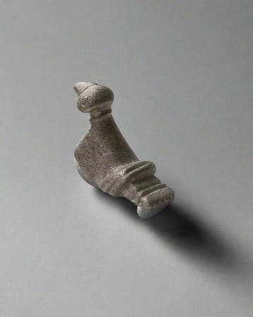 Romano-Celtisch Zilver Amulet - Zilveren vogel/eend-figuur
