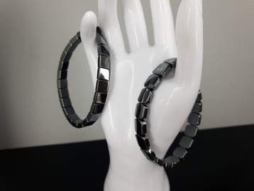 Natuurlijke hematietsteen-circuit 18 cm en 18,5 cm - Armband