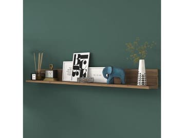 Veiling - Asir E5-226 Wandplank Bruin 136 cm – Retour, Huis en Inrichting, Nieuw