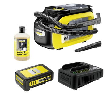 KÄRCHER SE 3-18 Compact Battery Set Tapijtreiniger Geel, Verzenden, Nieuw