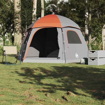 vidaXL Familietent iglo 6-persoons waterdicht grijs en, Verzenden, Nieuw