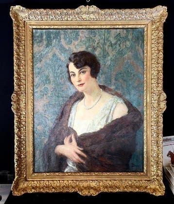 Paul Jean Gervais (1859-1944) - Portrait de Madame X, Antiek en Kunst, Kunst | Schilderijen | Klassiek