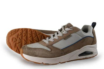 Skechers Sneakers in maat 44 Beige, Kleding | Heren, Schoenen, Overige kleuren, Verzenden, Zo goed als nieuw, Skechers