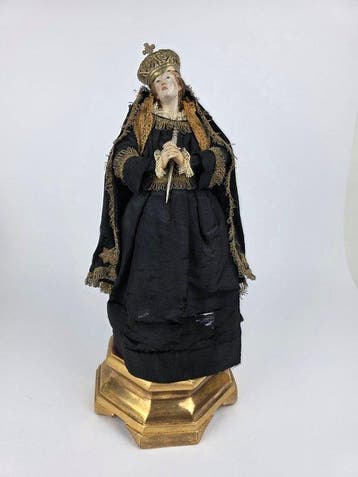 sculptuur, Madonna Addolorata Napoletana - 38 cm -