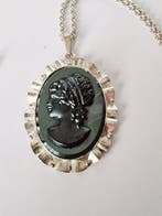 Zonder minimumprijs - Ketting met hanger Zilver Onyx -