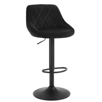 2dekans | Woltu Barkruk Metalen Frame en Fluweel Bekleding, Huis en Inrichting, Stoelen, Ophalen of Verzenden, Nieuw
