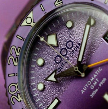 Out of Order - DARK VIOLET AUTOMATIC GMT - ULTRA DISTRESSED, Nieuw