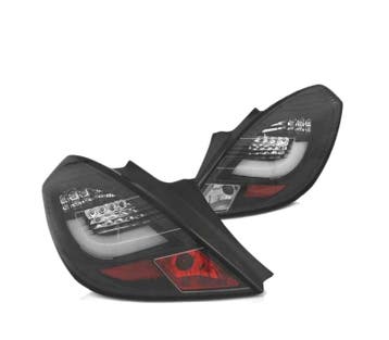 FEUX ARRIÈRE POUR OPEL CORSA D 3P 06-14 LED BAR NOIR, Verzenden