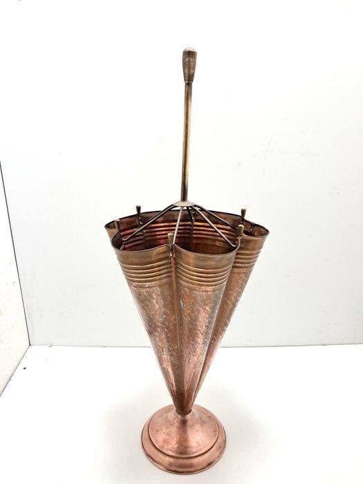 Paraplustandaard/rek - Koper - paraplubak, Antiquités & Art, Curiosités & Brocante
