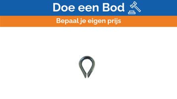 Bieden: Galvanized Steel Rope Thimble, Watersport en Boten, Ophalen of Verzenden, Nieuw